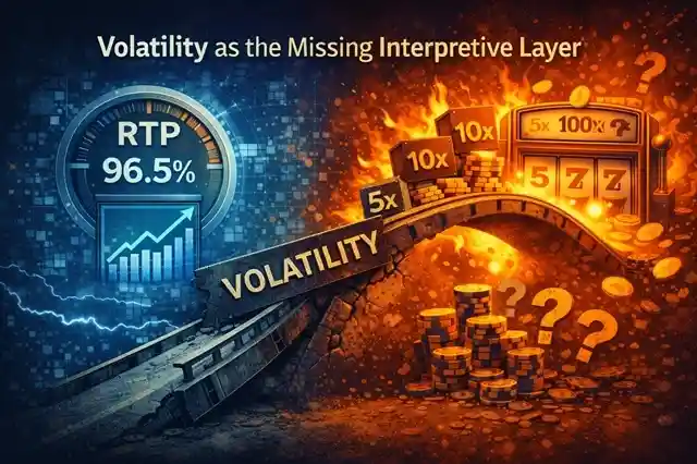 Irregular payout spikes and drops overlaid on a smooth statistical return curve inside a casino game system