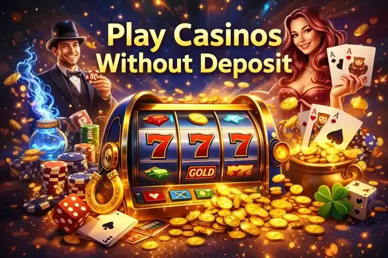 online casino registration screen showing free spins available without a deposit