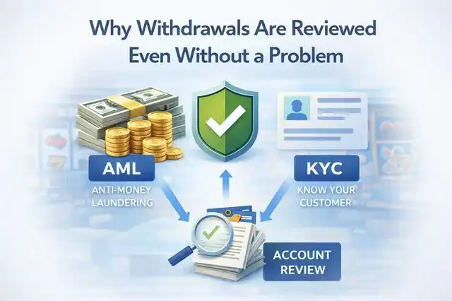 Illustration showing common withdrawal failure points such as verification checks, rule conflicts, and status reclassification